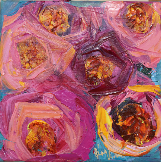 Kerry Bruce, Roses Roses, Acrylic on Canvas