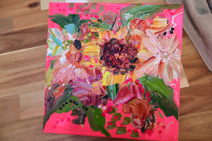 Kerry Bruce, Sunflower, Acrylic on Canvas