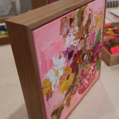 Kerry Bruce, Soft Petals, Acrylic on Canvas