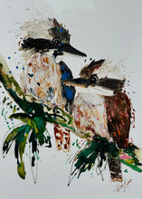 Load image into Gallery viewer, Kerry Bruce, Kookaburra Krush, Acrylic on 500gsm Art Paper - framed
