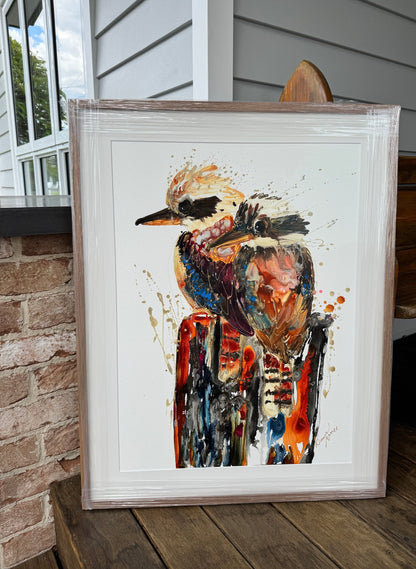 Kerry Bruce, Blended Families, Acrylic on 500gsm Art Paper - framed