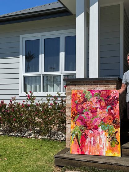 Kerry Bruce, Nourish, acrylic on canvas