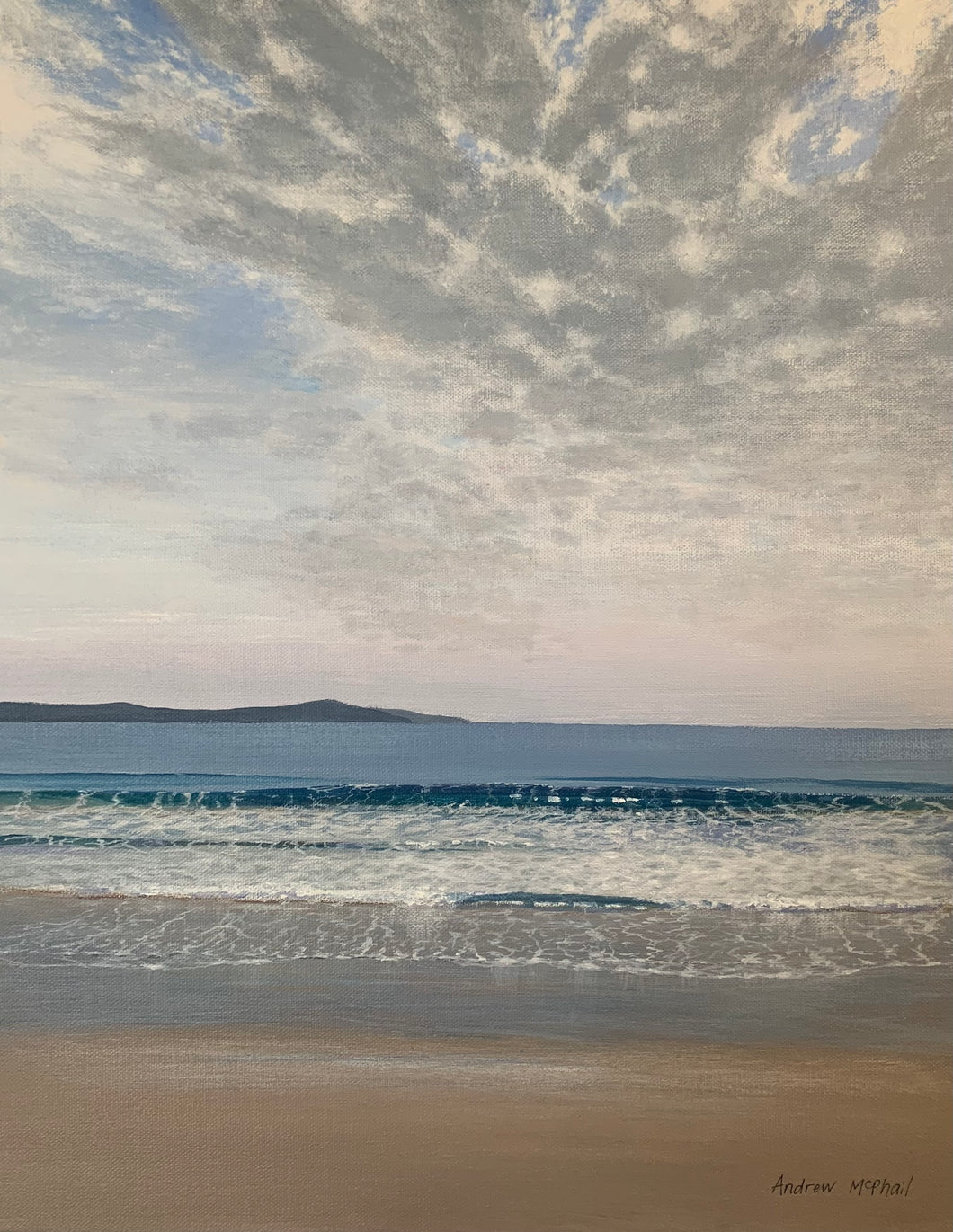 Andrew McPhail, Morning Walk, Bendalong, Acrylic on Canva