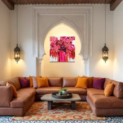 Kerry Bruce, Passionately Pink, Acrylic on Canvas