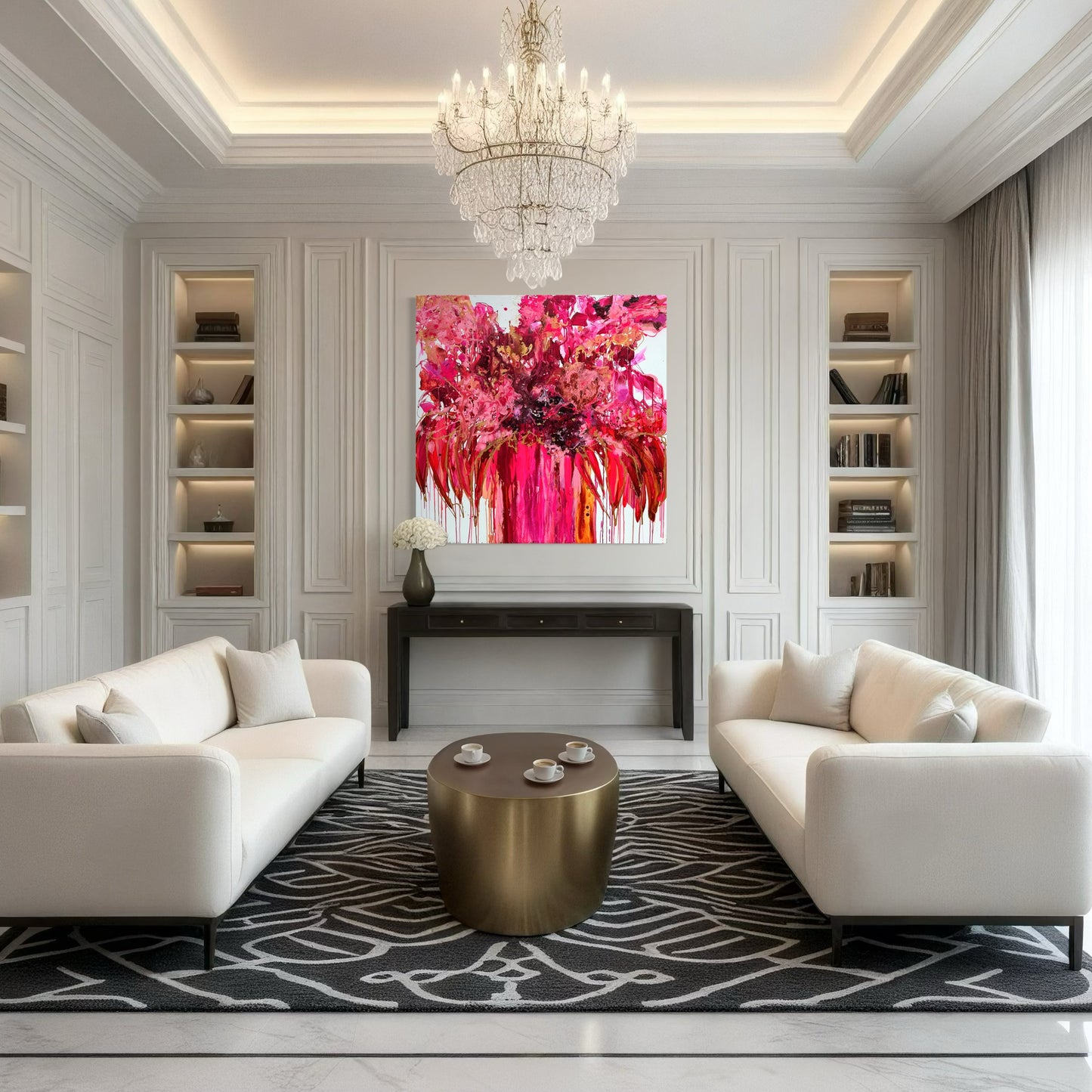 Kerry Bruce, Passionately Pink, Acrylic on Canvas