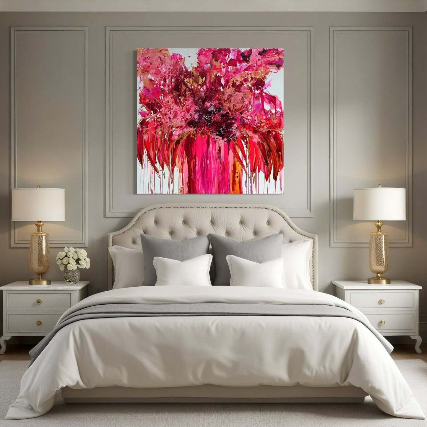 Kerry Bruce, Passionately Pink, Acrylic on Canvas