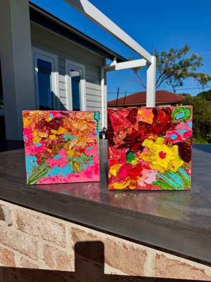 Kerry Bruce, Ruby Bloom, Acrylic on Canvas