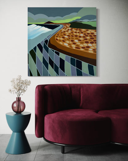 Vanessa Anderson, Living on the Mile, Acrylic & Oil on Canvas