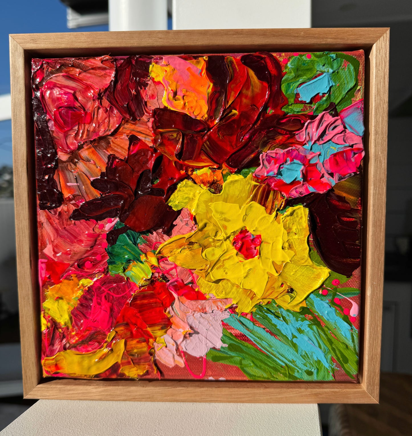 Kerry Bruce, Ruby Bloom, Acrylic on Canvas