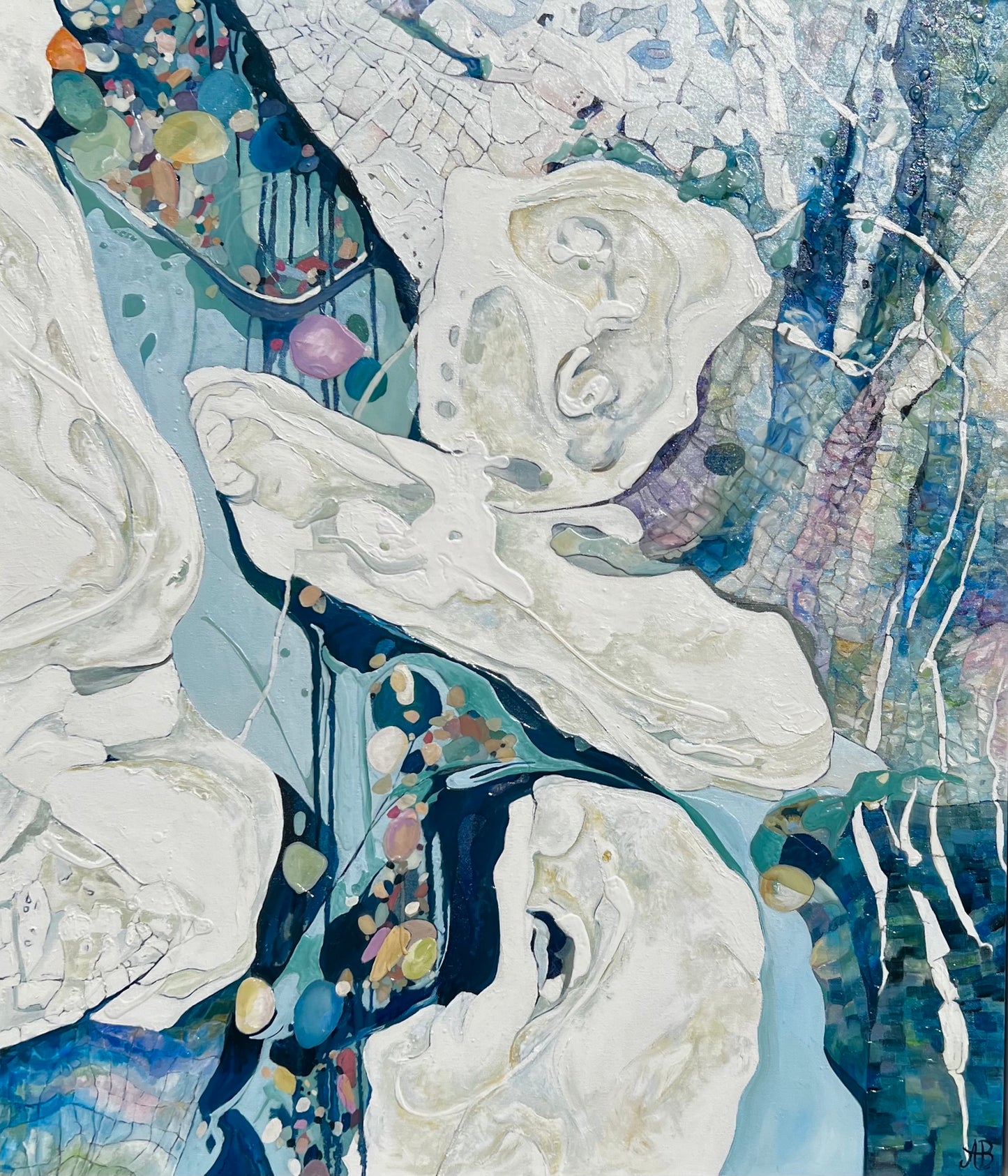 Alisa Beak, Stained Glass I, Oil Painting on Linen