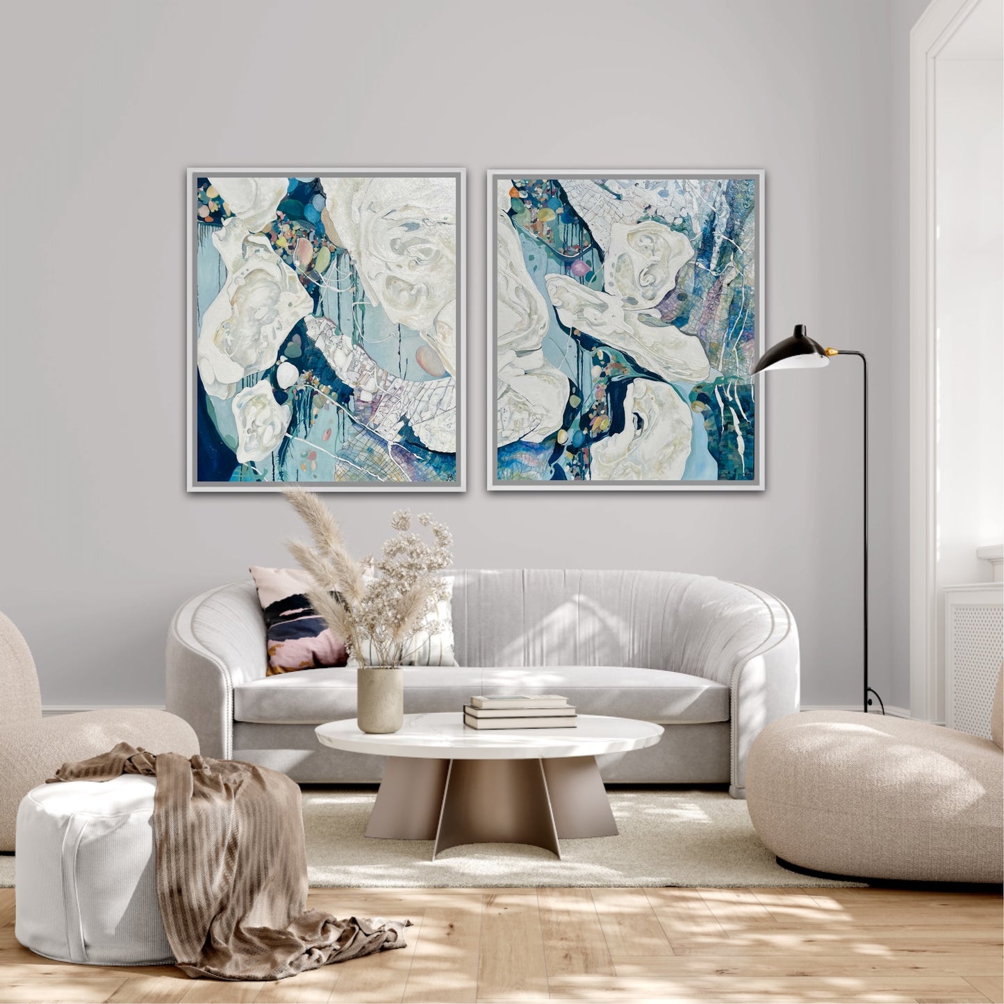 Alisa Beak, Stained Glass I, Oil Painting on Linen