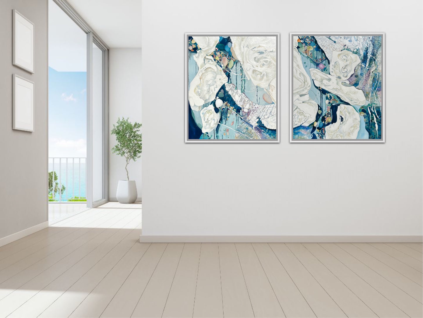 Alisa Beak, Stained Glass I, Oil Painting on Linen