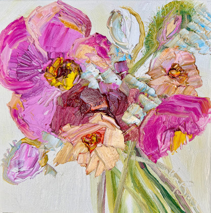 Kerry Bruce, Posy, Oil on Canvas