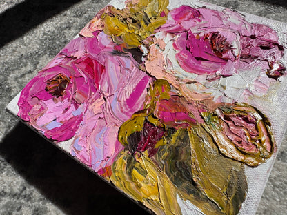 Kerry Bruce, Pink Rose, Oil on Canvas