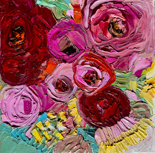 Kerry Bruce, May Flowers, Oil on Canvas
