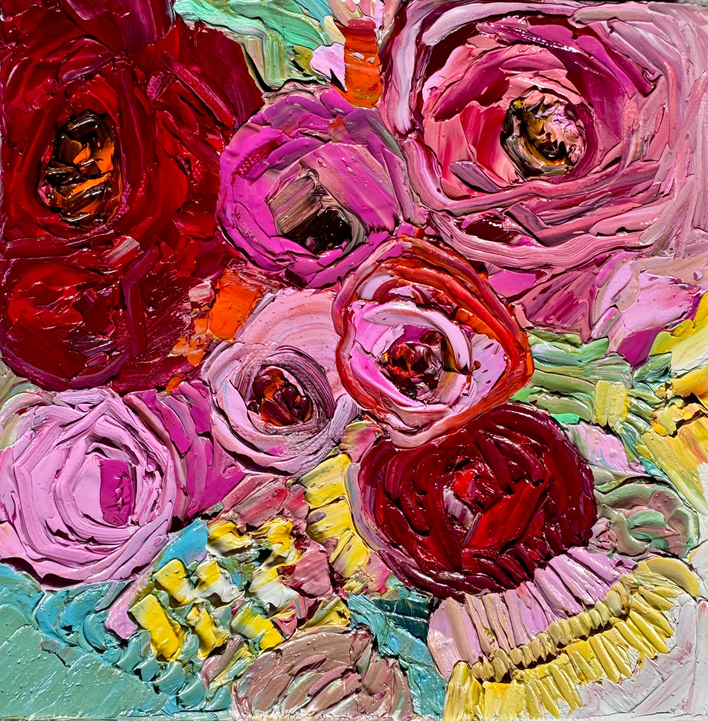 Kerry Bruce, May Flowers, Oil on Canvas