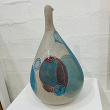 Load image into Gallery viewer, Shellie Christian, Nestlings Blue Abstract Hen, Ceramic Sculpture
