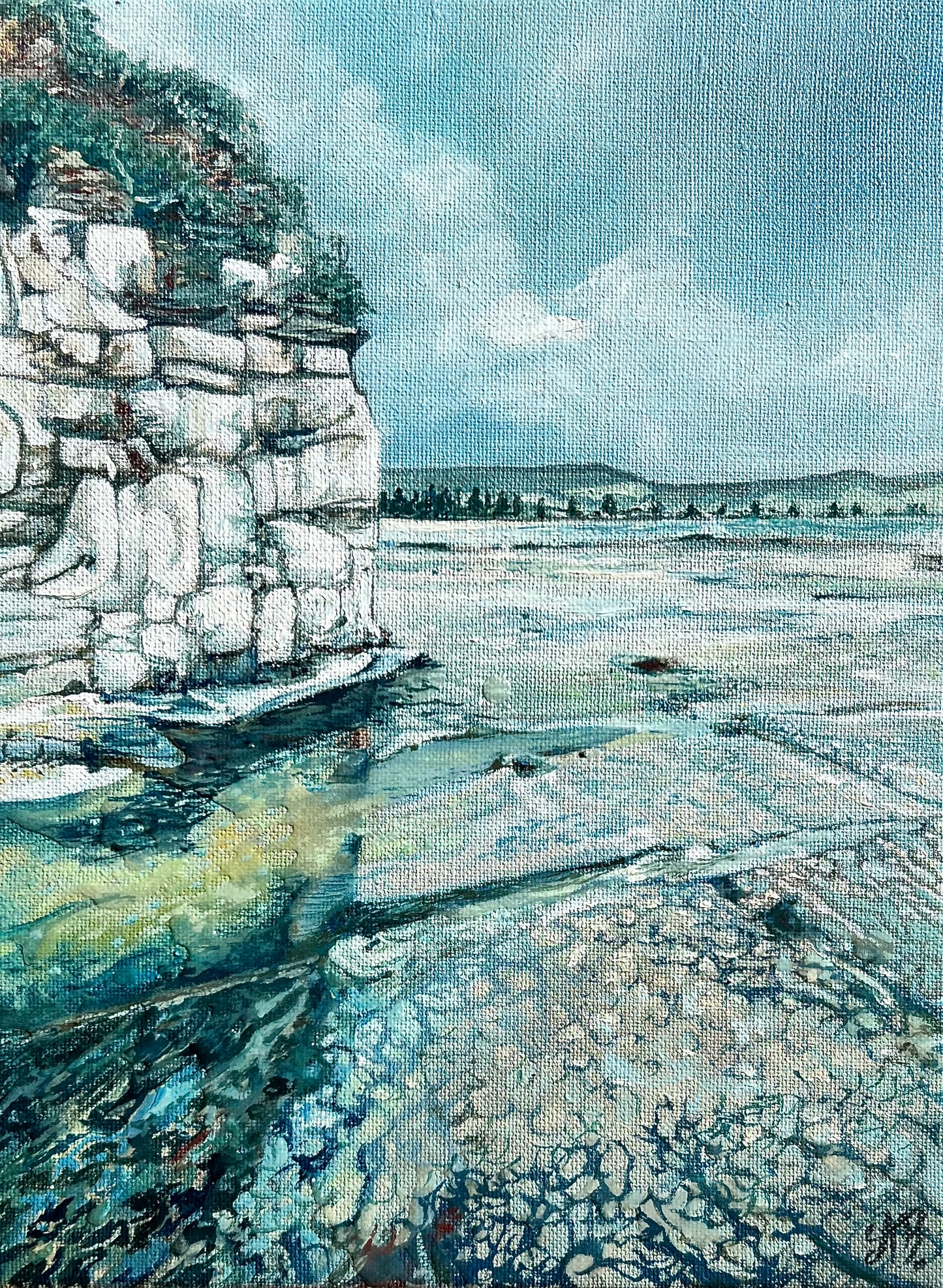 Alisa Beak, Evening Shadows, Oil on Linen