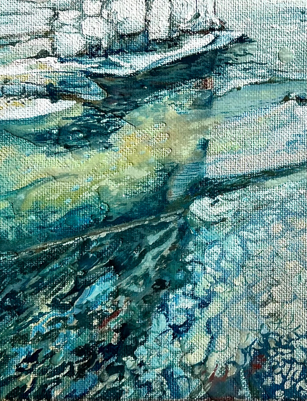 Alisa Beak, Evening Shadows, Oil on Linen