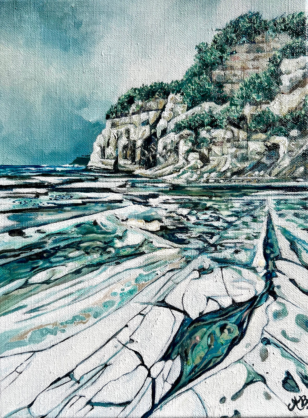 Alisa Beak, Breaking Glow, Oil on Canvas