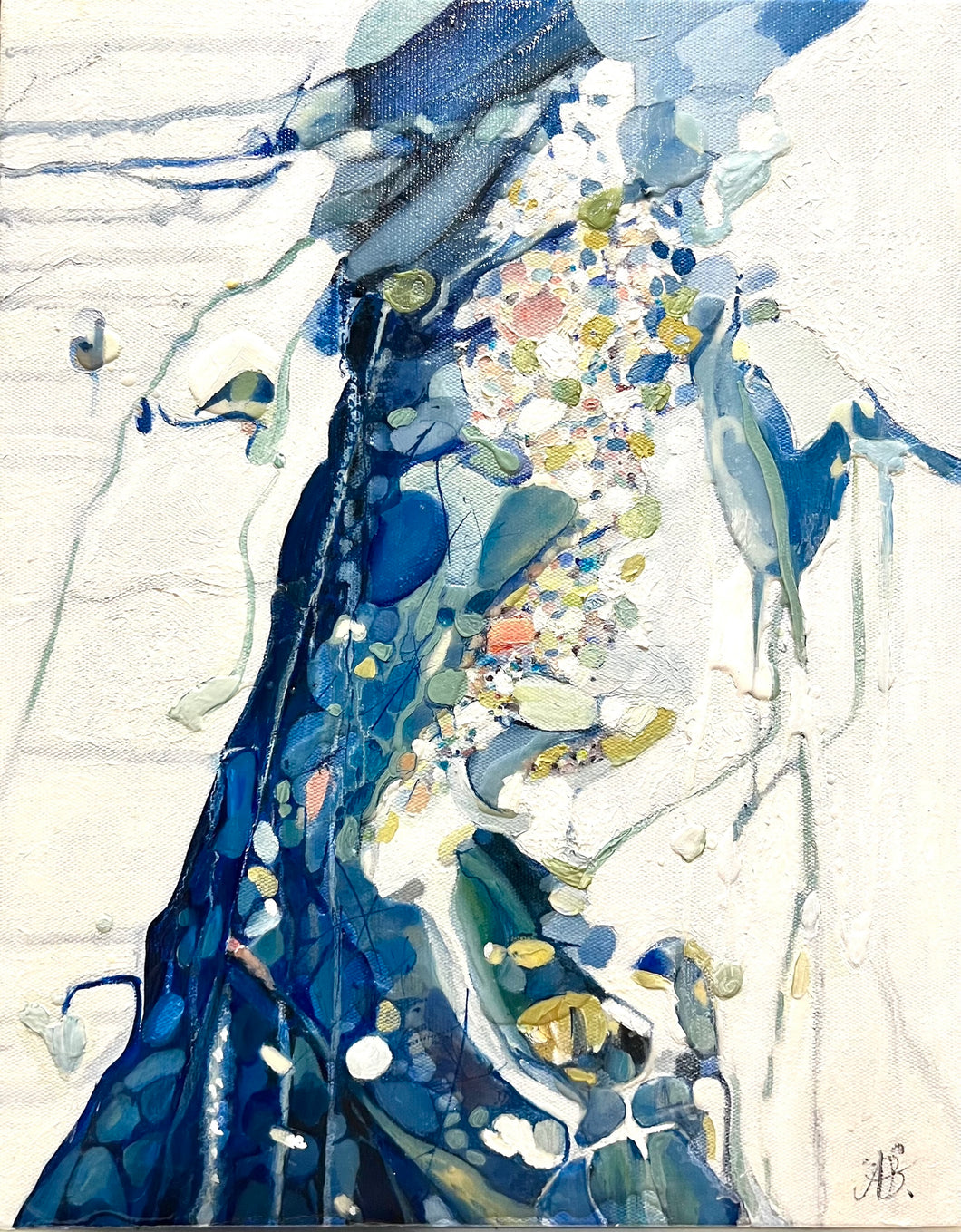 Alisa Beak, Changing Tide, Oil & Mixed Medium on Linen