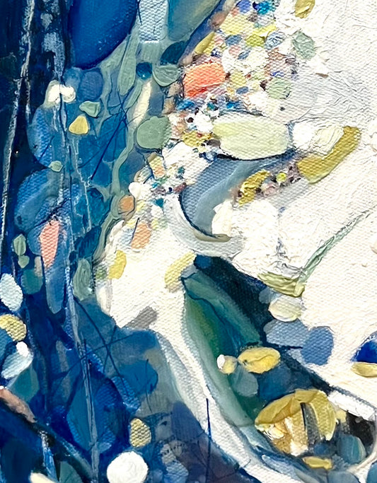 Alisa Beak, Changing Tide, Oil & Mixed Medium on Linen