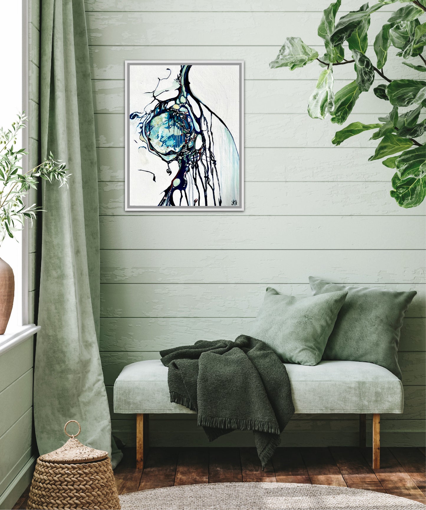 Alisa Beak, Sea Glass , Oil on Canvas