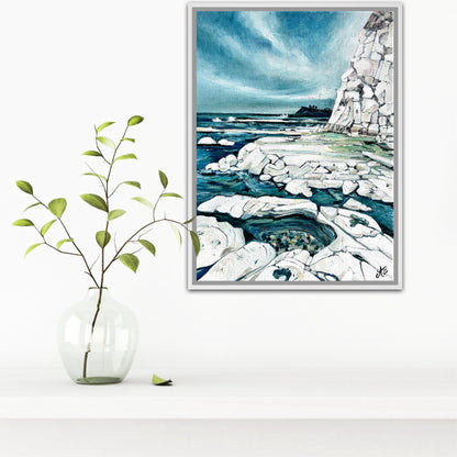 Alisa Beak, White Cliffs, Oil on Linen