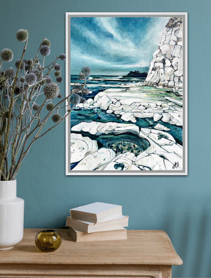 Alisa Beak, White Cliffs, Oil on Linen