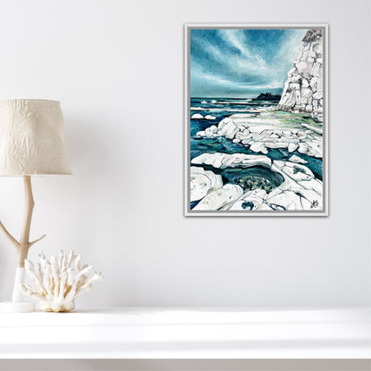 Alisa Beak, White Cliffs, Oil on Linen