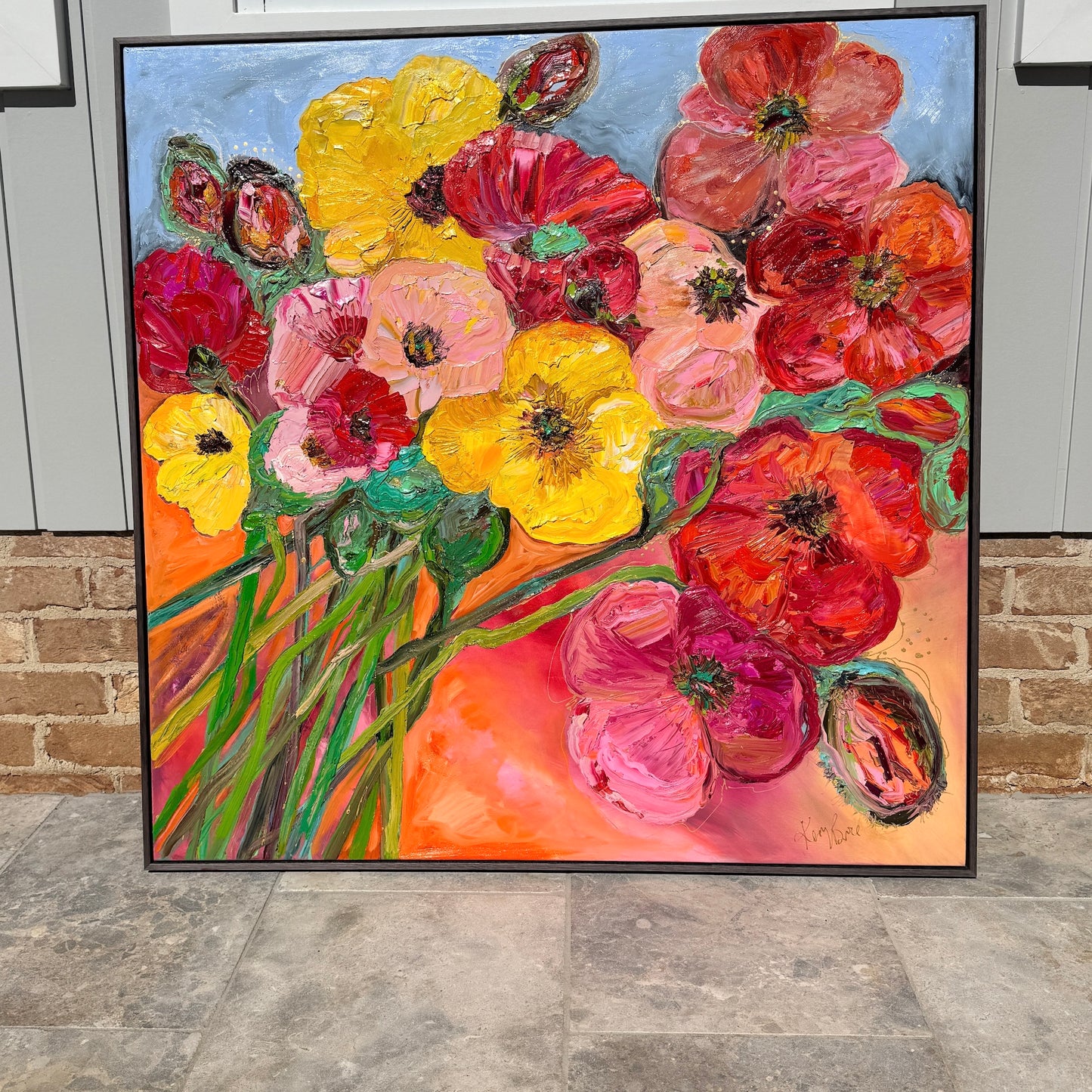 Kerry Bruce, Poppies for Lana, Oil on Canvas