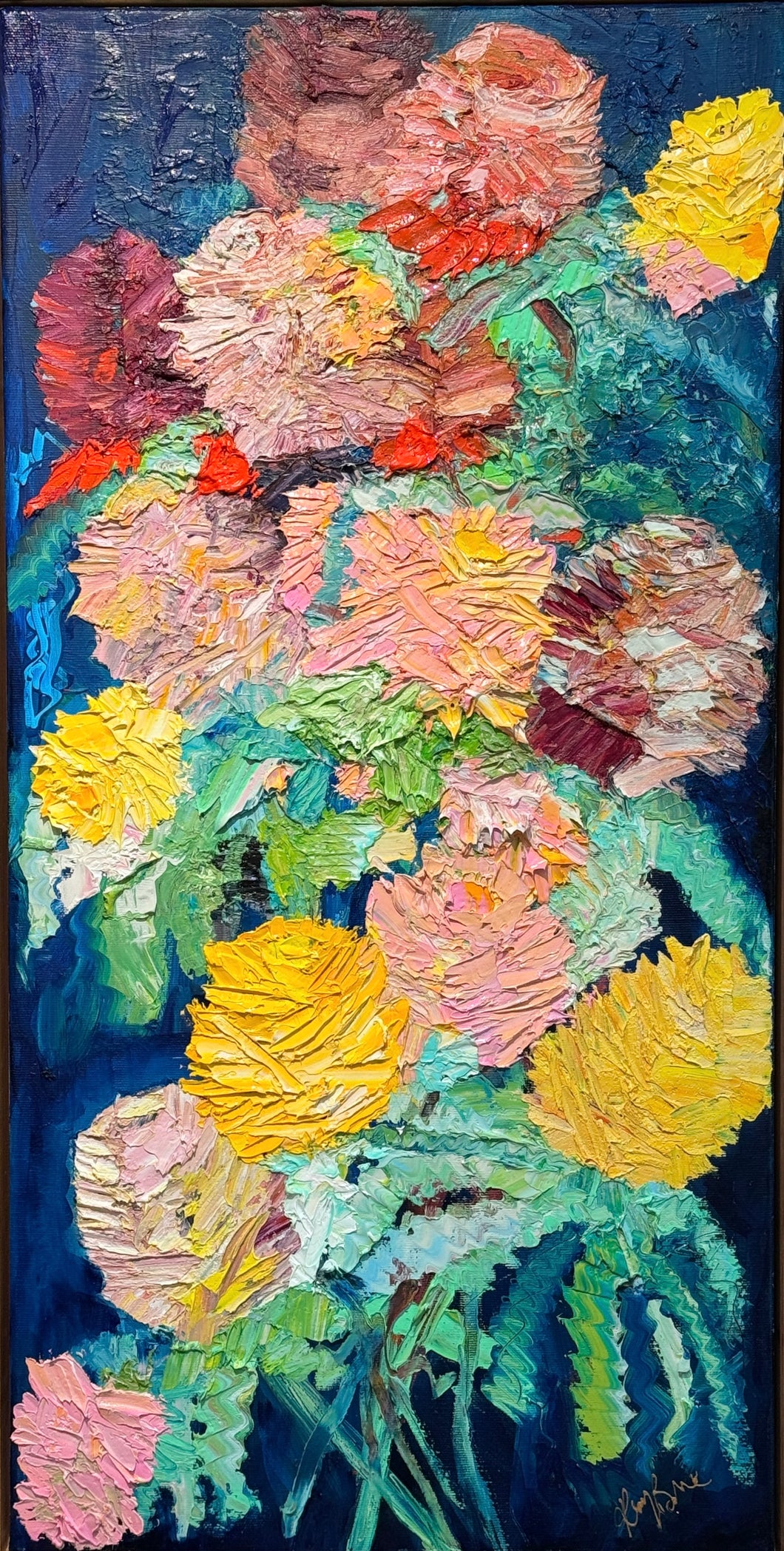 Kerry Bruce,Banksia, Oil on Canvas