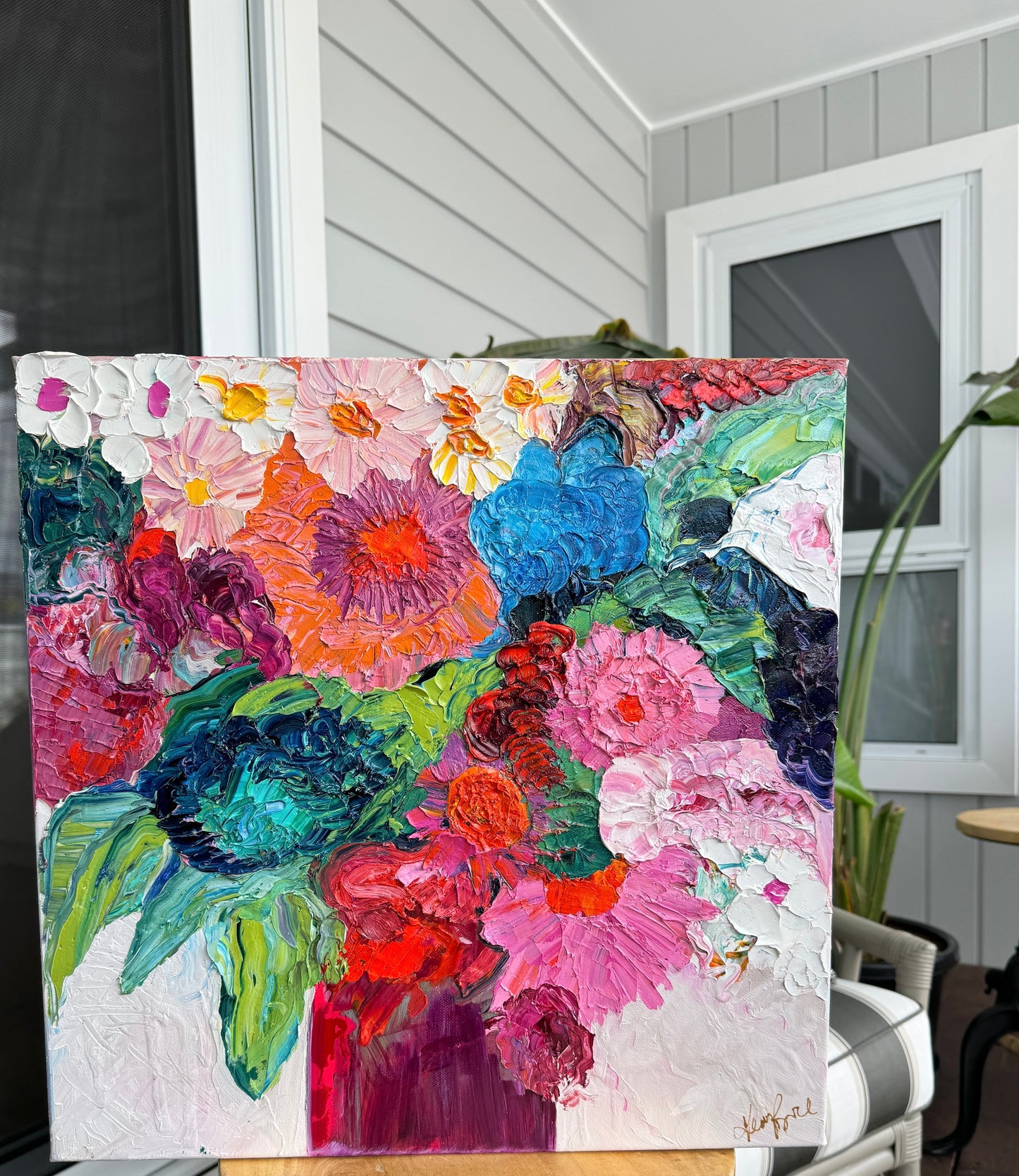 Kerry Bruce, Dancing Daisy, Oil on Canvas