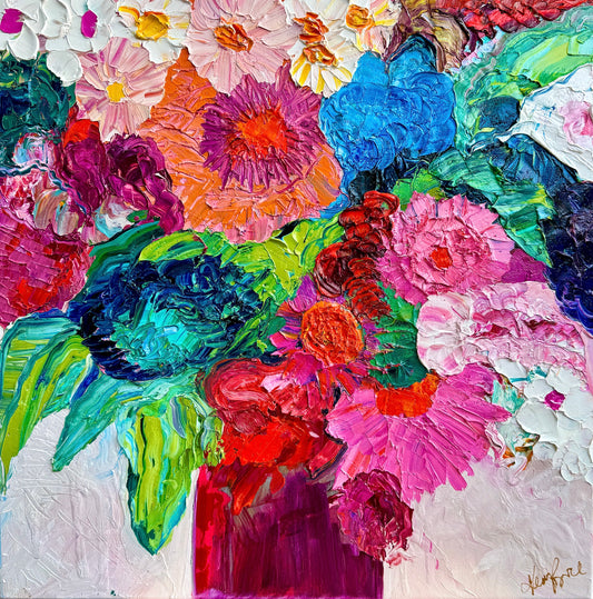 Kerry Bruce, Dancing Daisy, Oil on Canvas