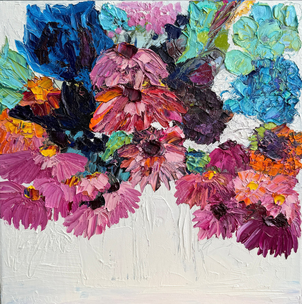 Kerry Bruce, Paper Daisy, Oil on Canvas