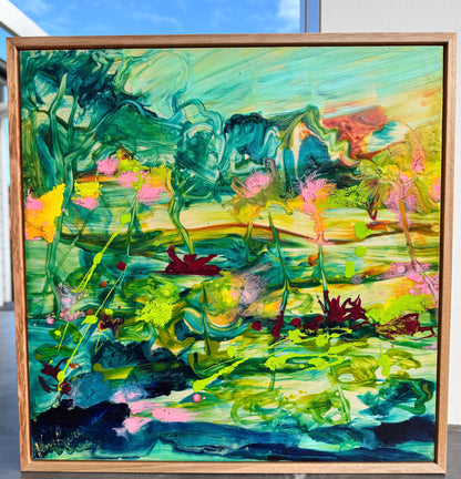 Kerry Bruce,  Water Fairy Flower l, Acrylic on Board