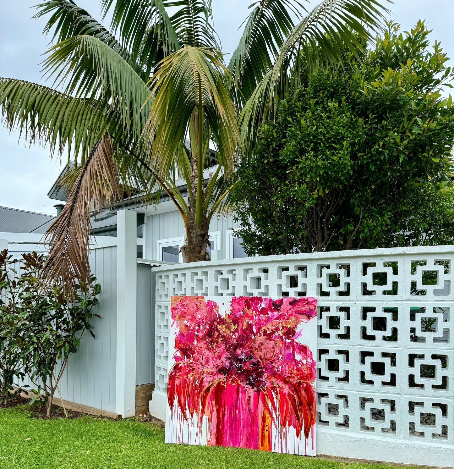 Kerry Bruce, Passionately Pink, Acrylic on Canvas