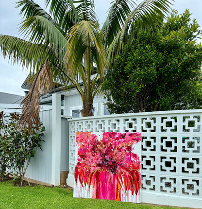 Kerry Bruce, Passionately Pink, Acrylic on Canvas