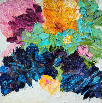 Kerry Bruce, Natives, Oil on Board