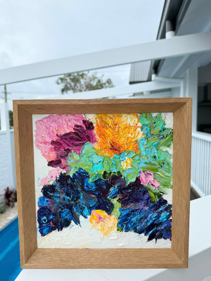 Kerry Bruce, Natives, Oil on Board