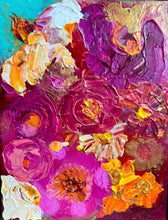 Load image into Gallery viewer, Kerry Bruce, Pink Peonie, Acrylic on Canvas
