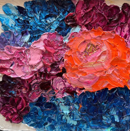 Kerry Bruce, Hydrangeas, Oil on Canvas