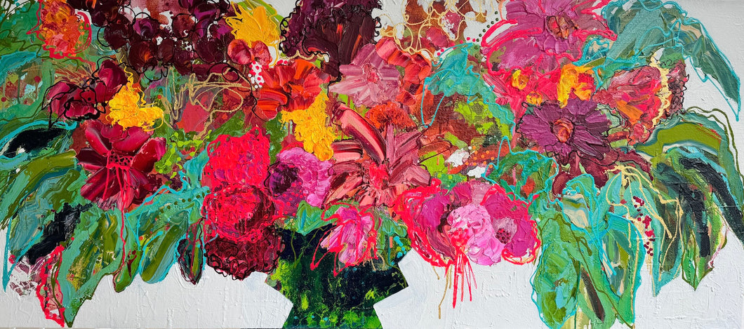 Kerry Bruce,Full Bloom, Acrylic on Canvas
