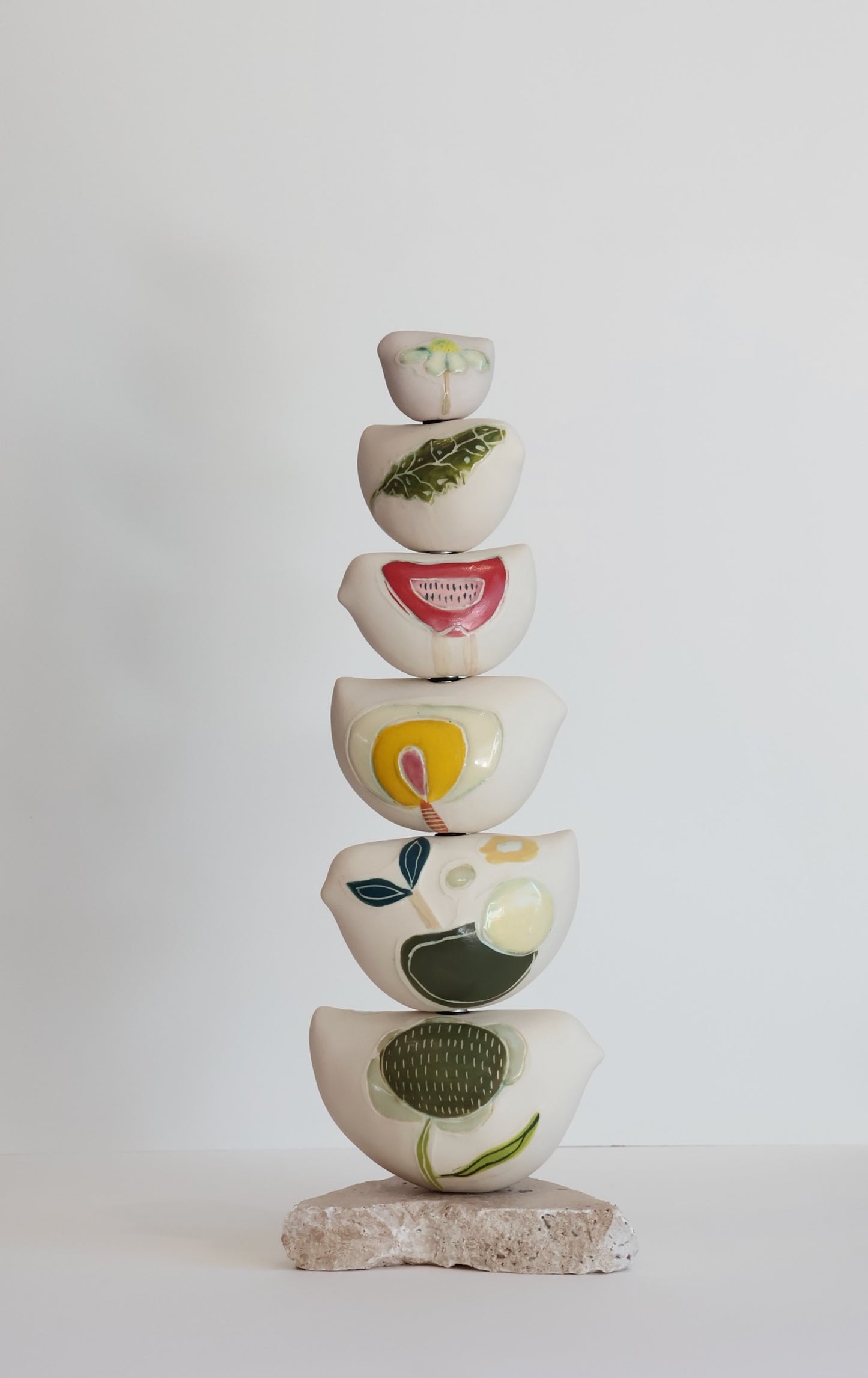 Shellie Christian, Stories that take Shape, Art Totem 2, Ceramic