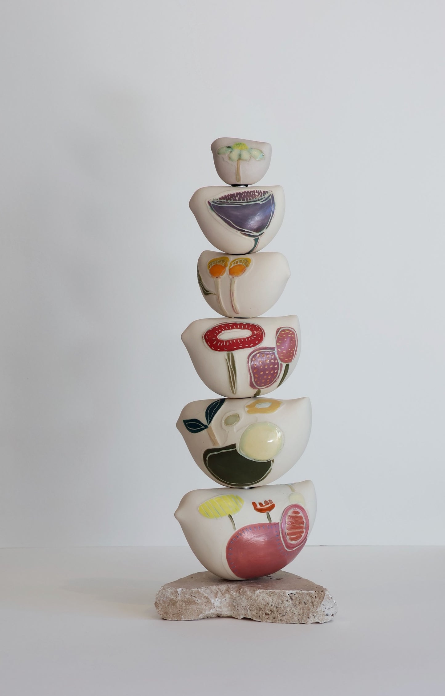 Shellie Christian, Stories that take Shape, Art Totem 2, Ceramic