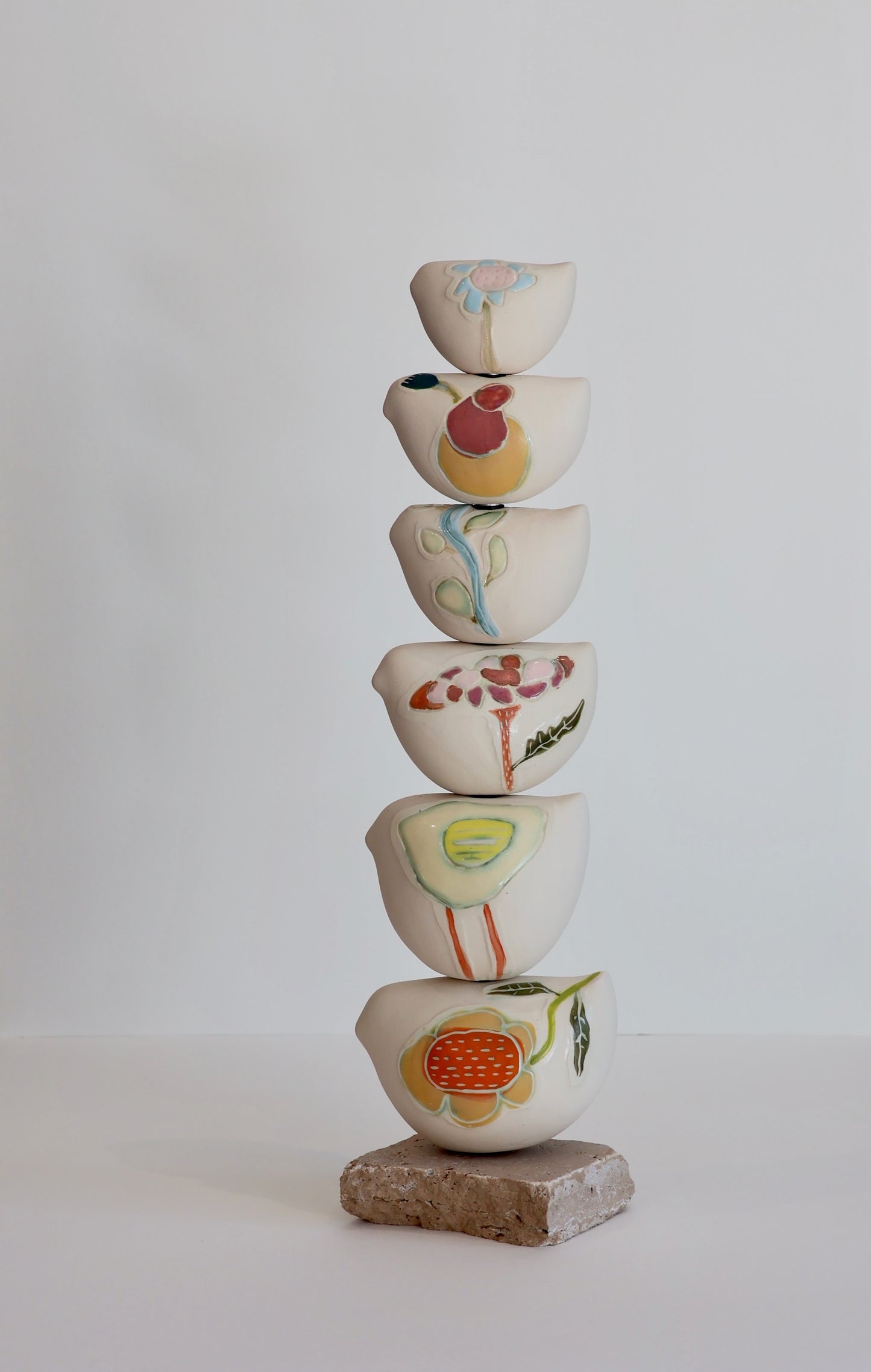 Shellie Christian, Stories that take Shape, Art Totem 3 Ceramic