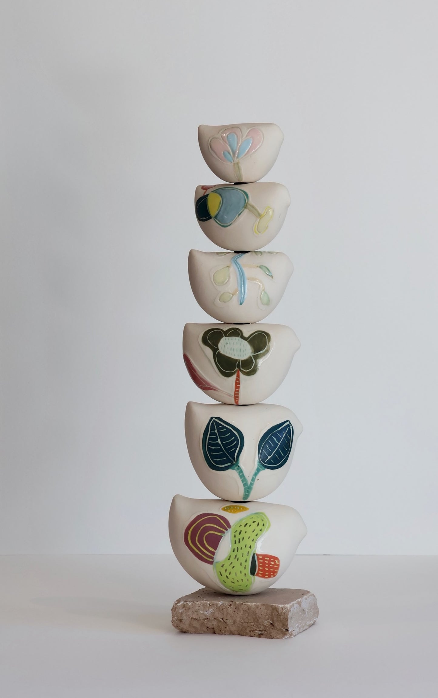 Shellie Christian, Stories that take Shape, Art Totem 3 Ceramic