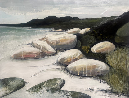 Alisa Beak, Morning Solitude, Mixed Media on Canvas
