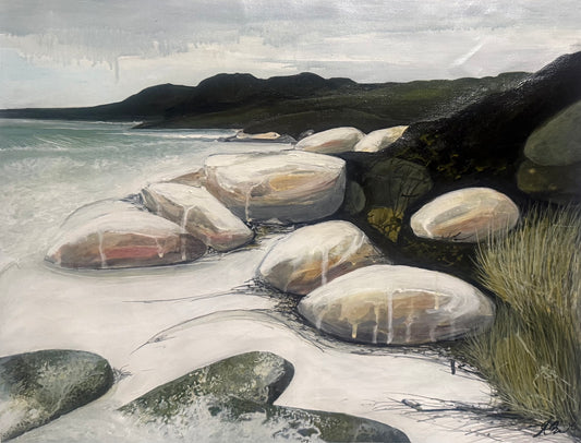 Alisa Beak, Morning Solitude, Mixed Media on Canvas