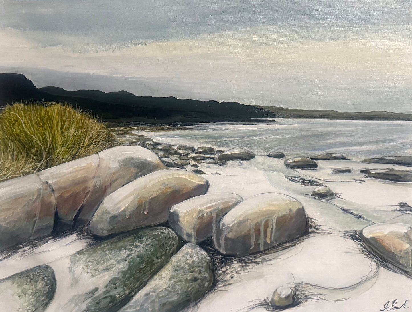 Alisa Beak, Winters Light, Mixed Media on Canvas